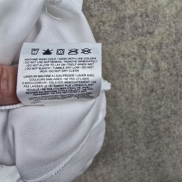 Nike Dri-Fit XL Polo Shirt UK Logo White & Blue Short Sleeve - Picture 5 of 9